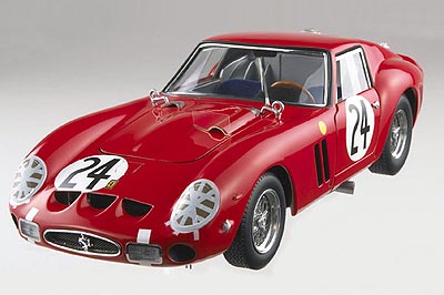 SCALA: 1:18 – HOT WHEELS – MOD.: FERRARI 250 GT0 LE MANS 1963 #24 – Colore: rossa